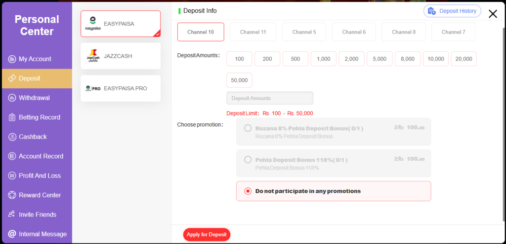 Pkrspin Game Deposit