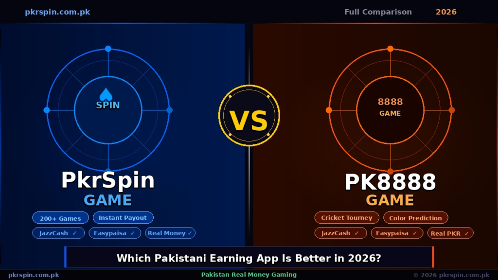 PkrSpin Game Vs Pk8888 Game